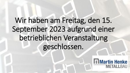 Information zum 15. September 2023